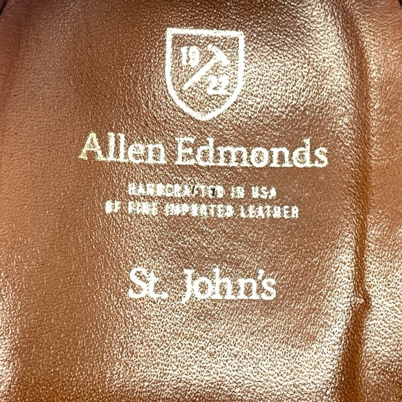 Allen Edmonds St. John\'s Double Monk Strap Shoes Mens Size 12 D Brown Leather main image 8